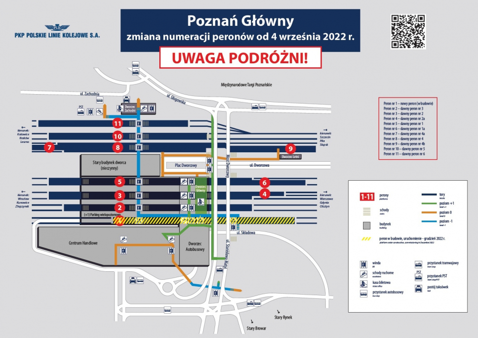 Nowy układ peronów - opis w tekście artykułu