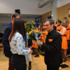 gratulacje Pani Burmistrz dla dyrygenta zespołu