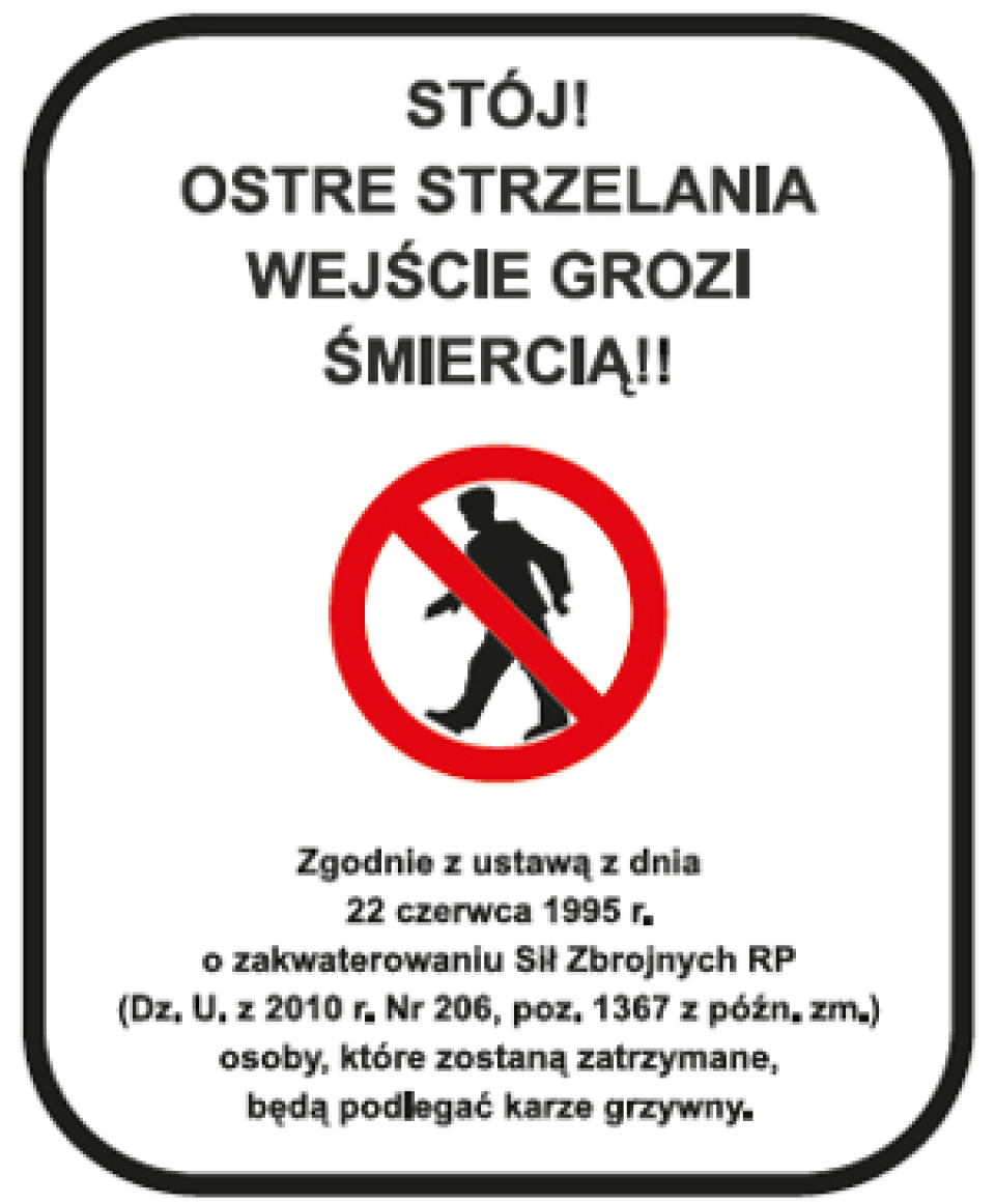 grafika postaci i tekst stój, ostre strzelanie