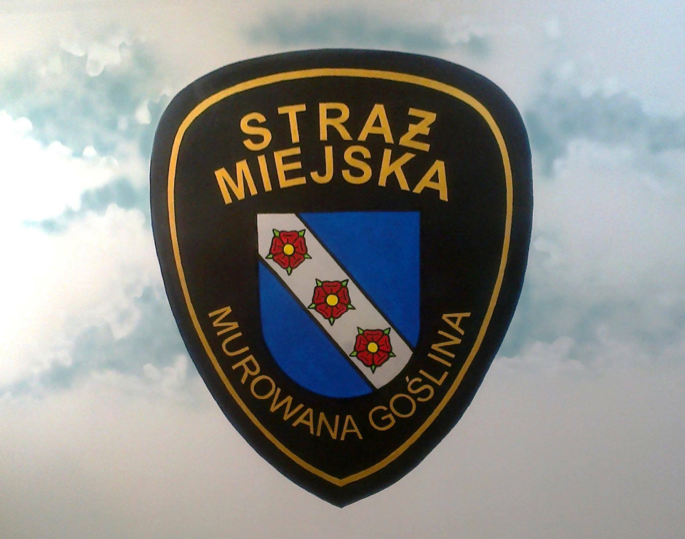zdjęcie tarczy Straży Miejskiej w Murowanej Goślinie