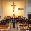 widok na chór z balkonu kościoła