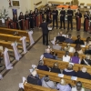 chór widziany z góry, z balkonu kościoła