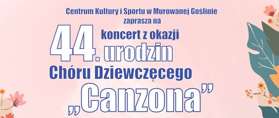 [obraz] po boku grafika bukietów kwiatów oraz tekst