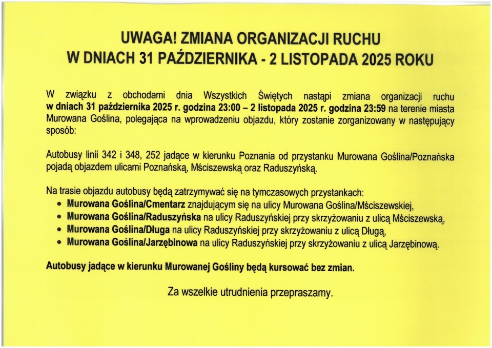 komunikat tekstowy