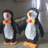 Dwa pingwiny zrobione przez dzieci