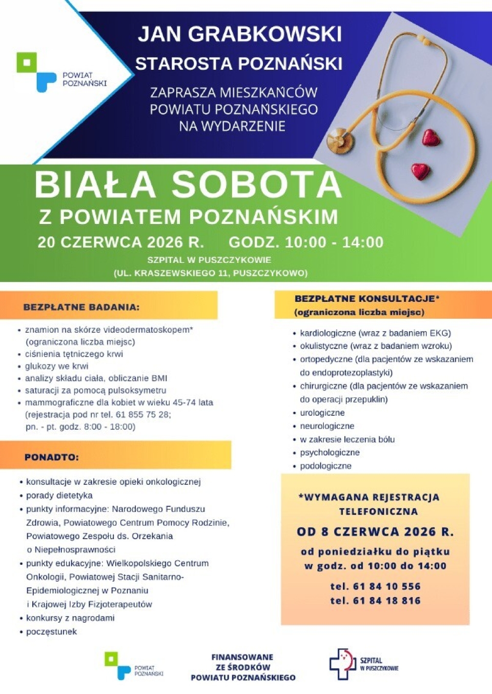 plakat informacyjny, tekst