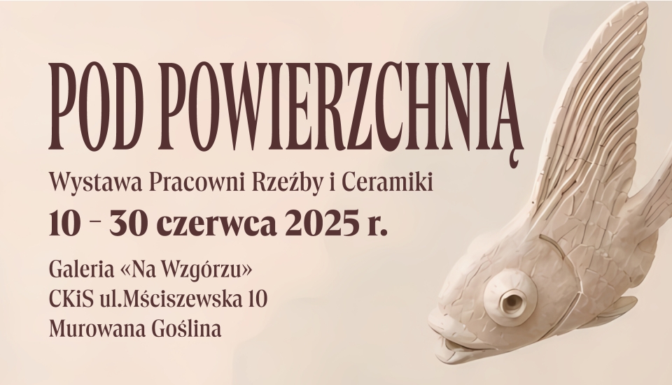 [obraz] tekst: Pod powierzchnią i grafika ceramicznej ryby