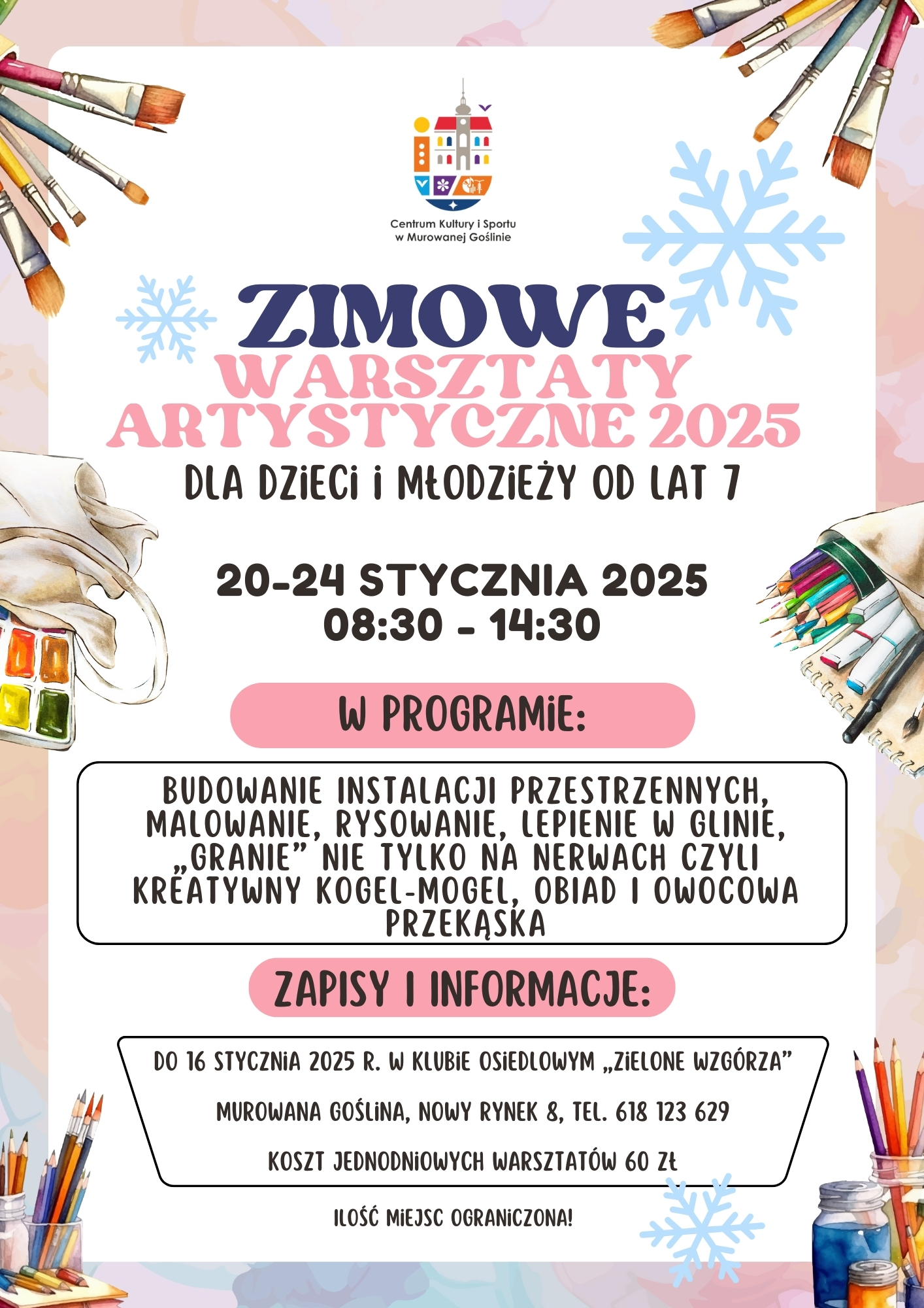 plakat z tekstem