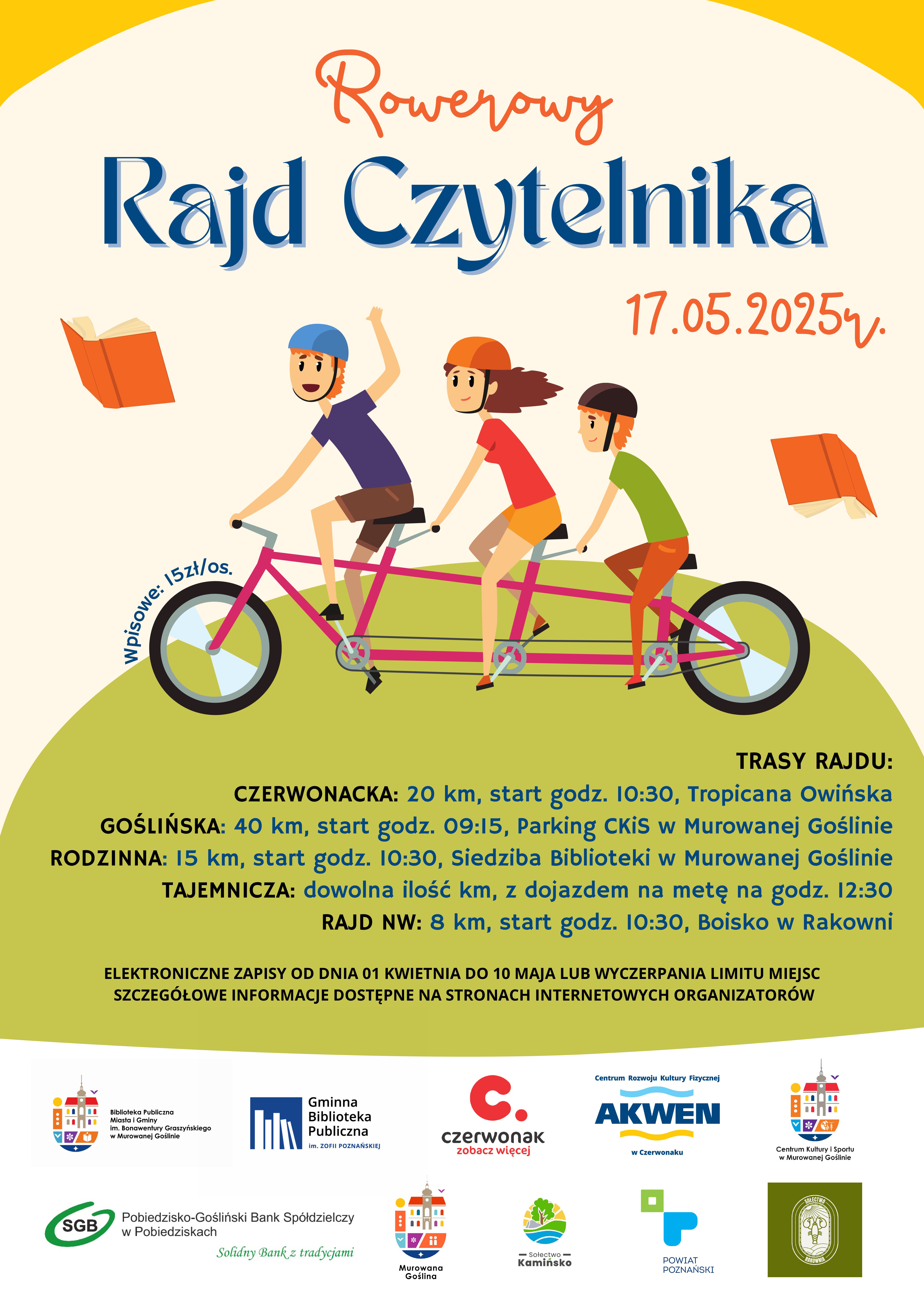 grafika roweru z trzema postaciami