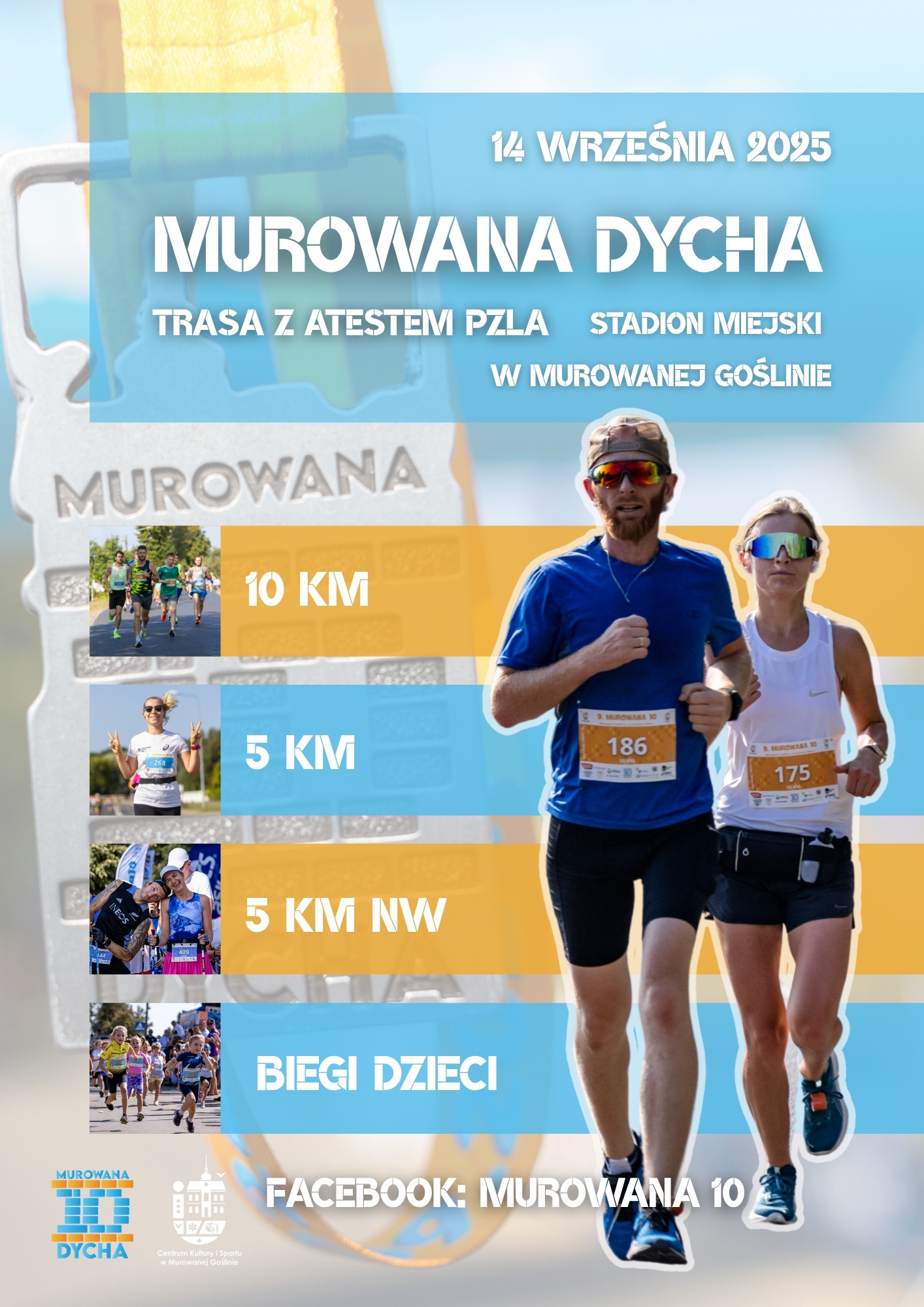 kobieta i mężczyzna w trakcie biegu