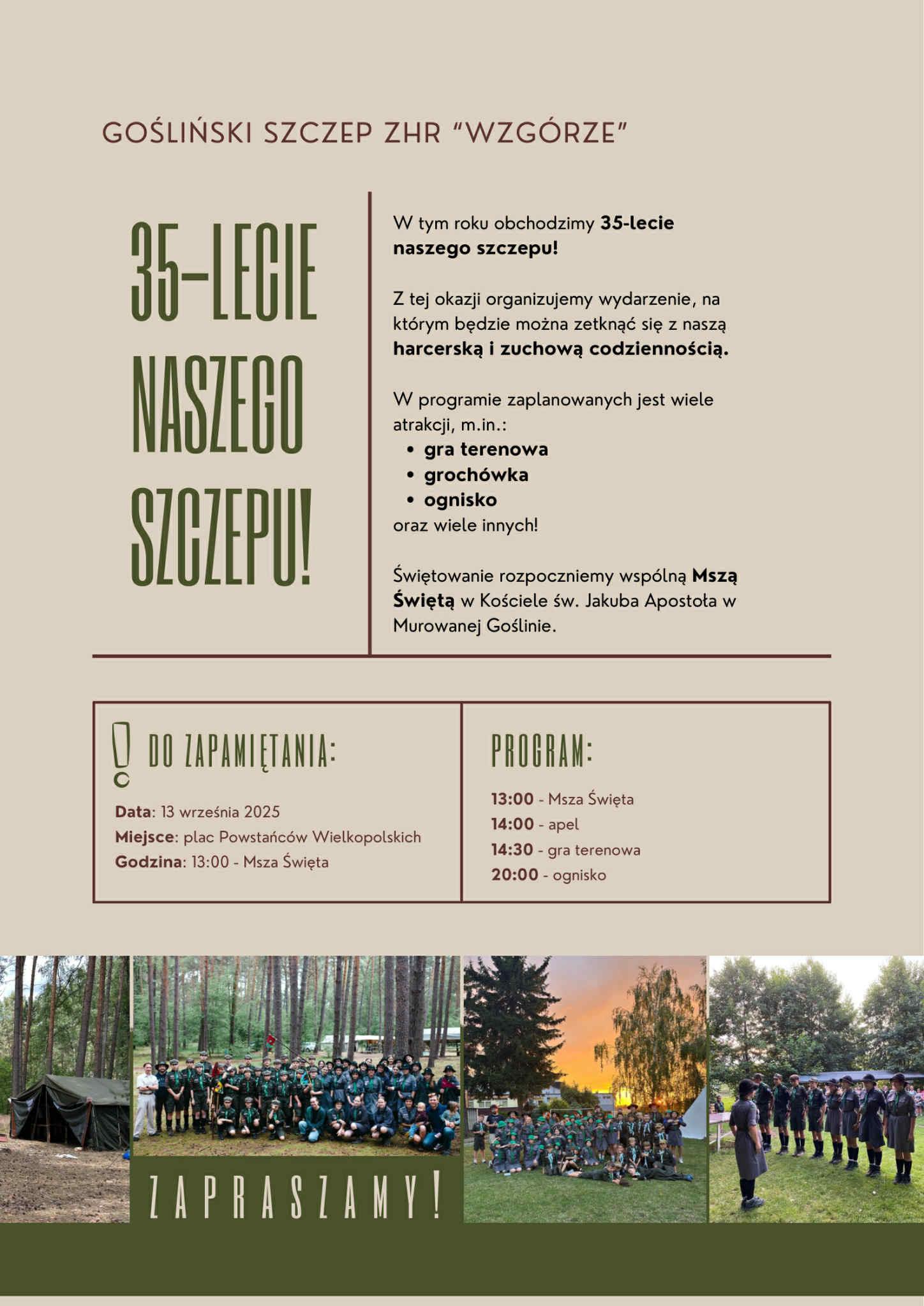 35-lecie ZHR Goślińskiego Szczepu "Wzgórze" 