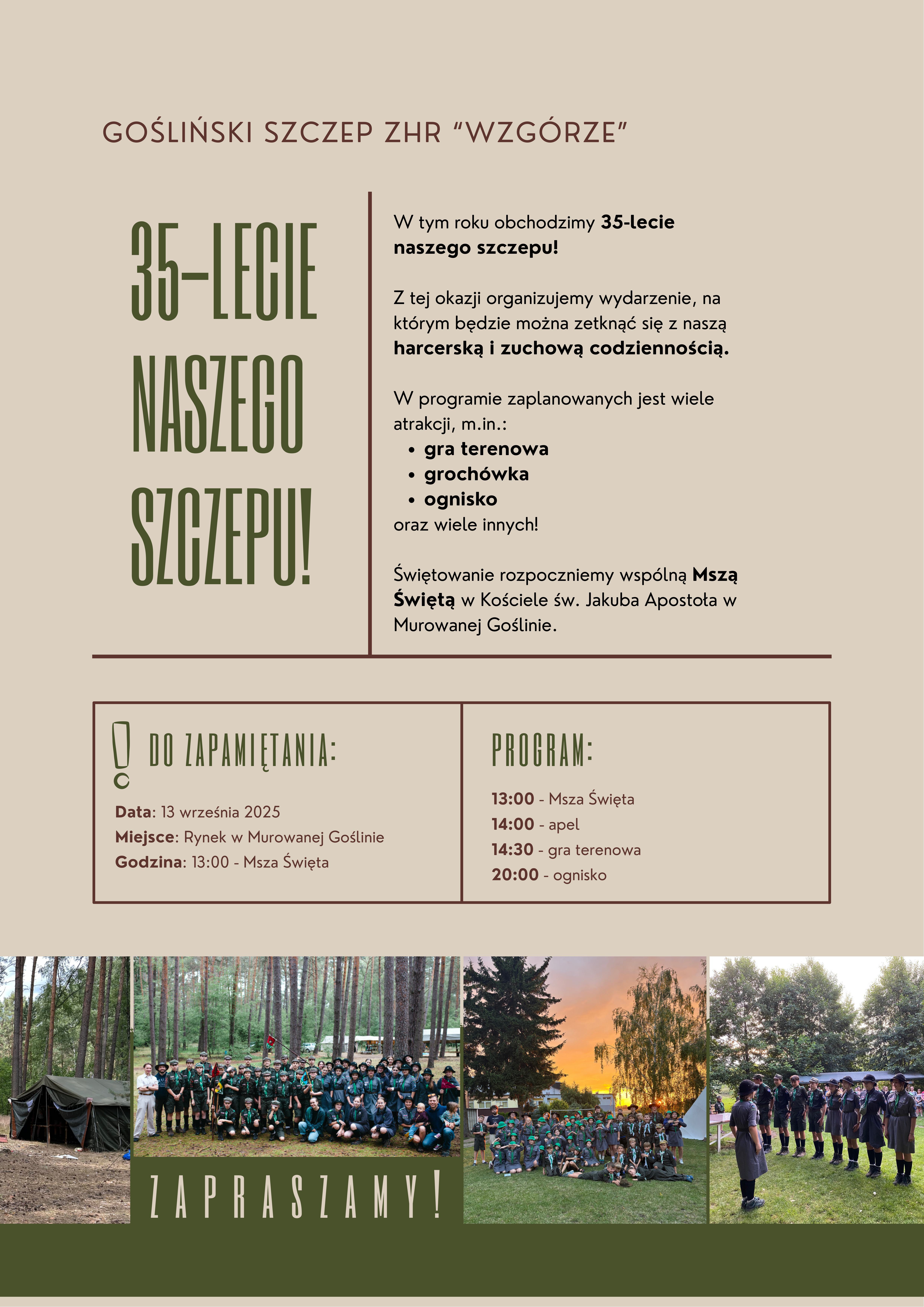 35-lecie ZHR Goślińskiego Szczepu "Wzgórze" 