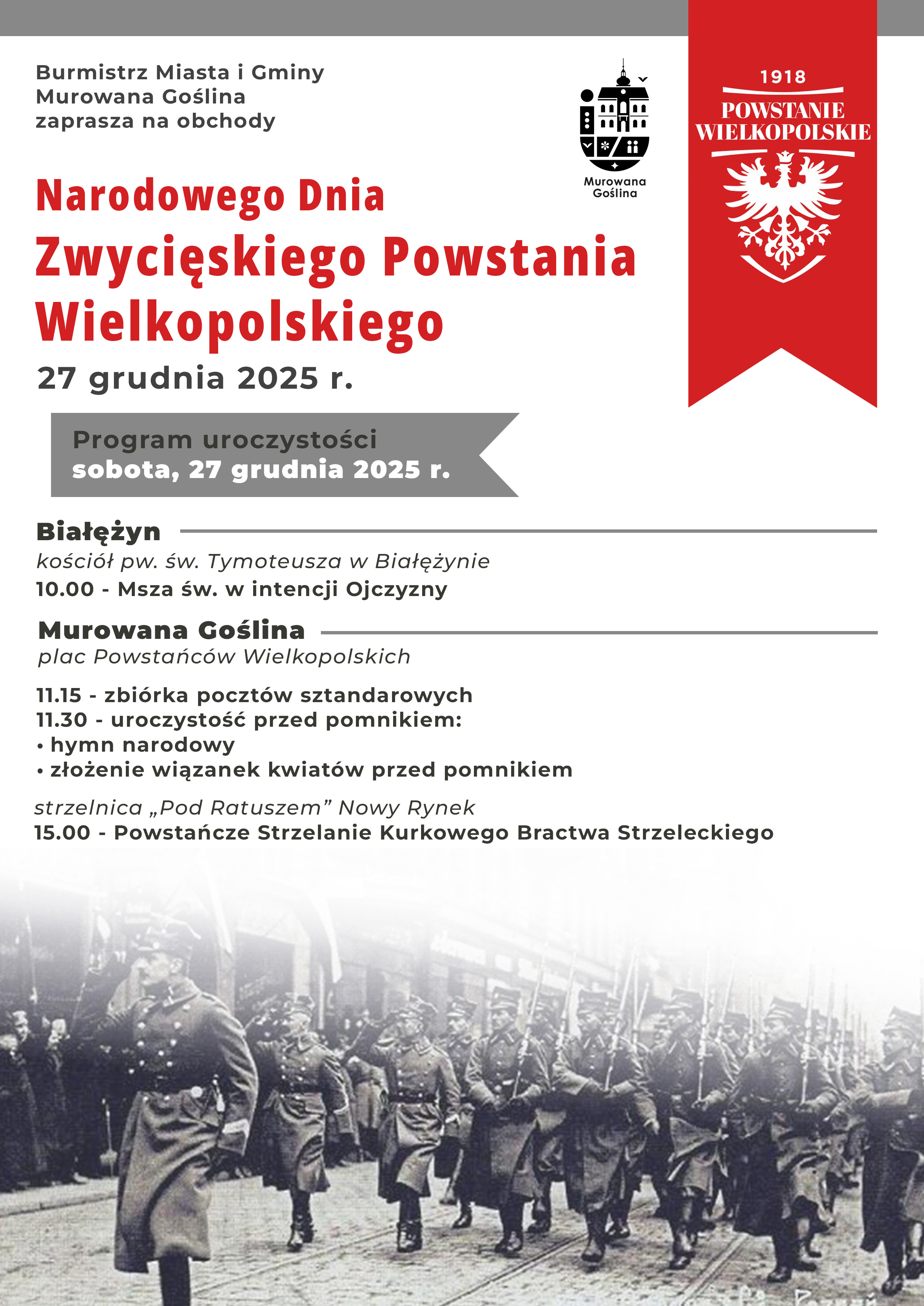 grafika maszerujących powstańców