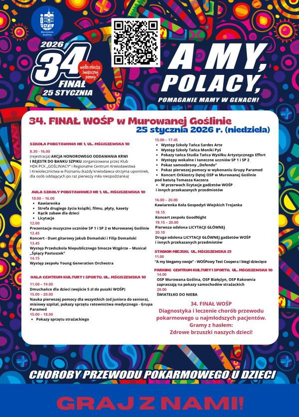 34. Finał Wielkiej Orkiestry Świątecznej Pomocy