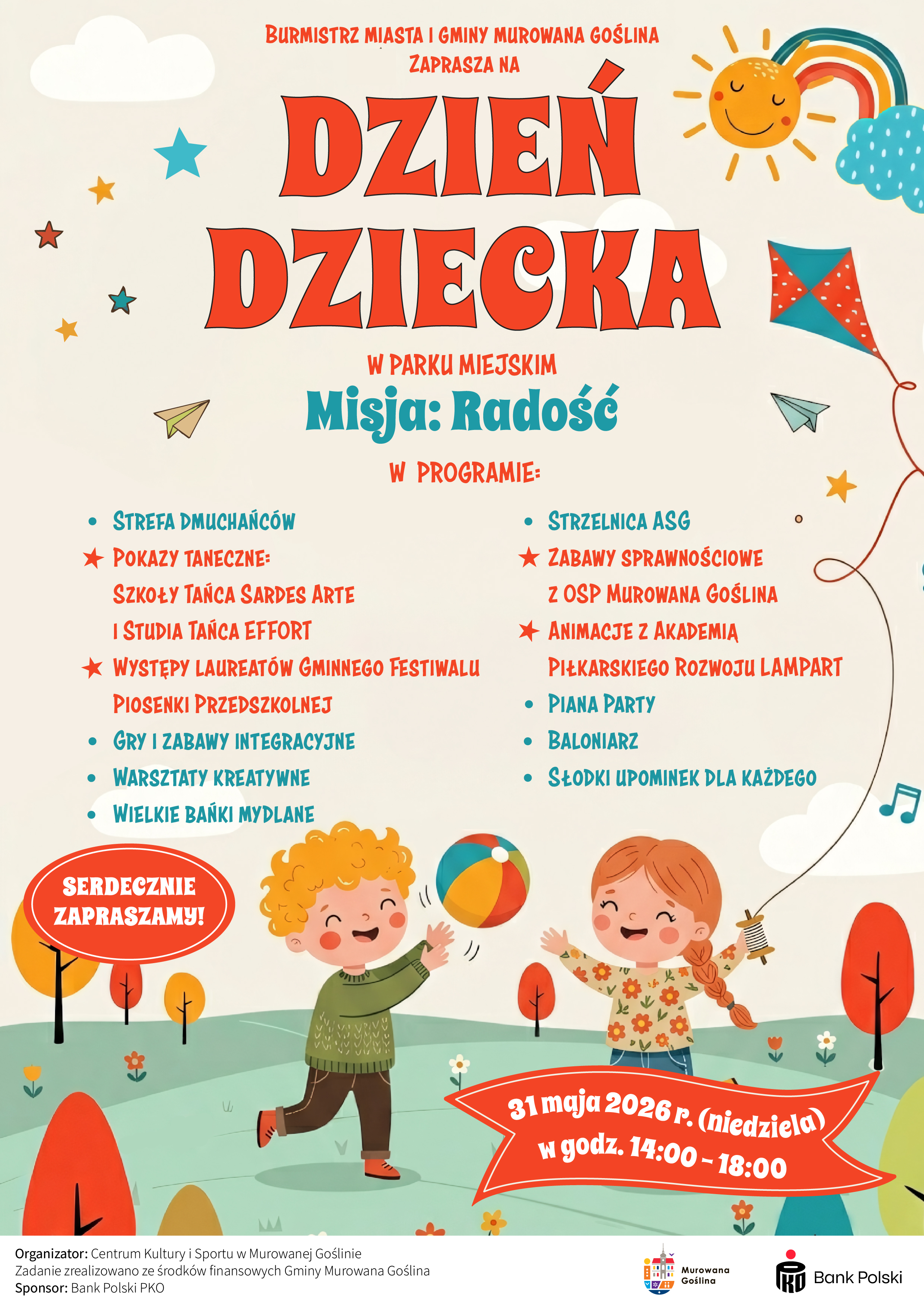 animowane postaci bawiących się dzieci