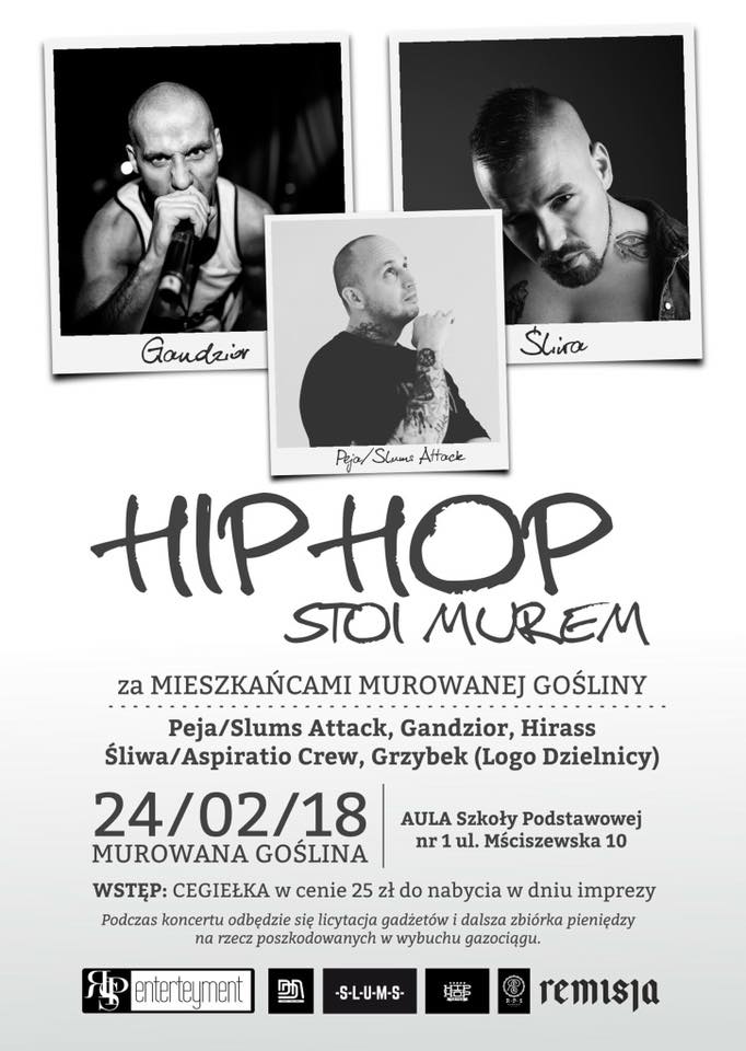 HIP HOP STOI MUREM ZA MIESZKAŃCAMI MUROWANEJ GOŚLINY Koncert Charytatywny