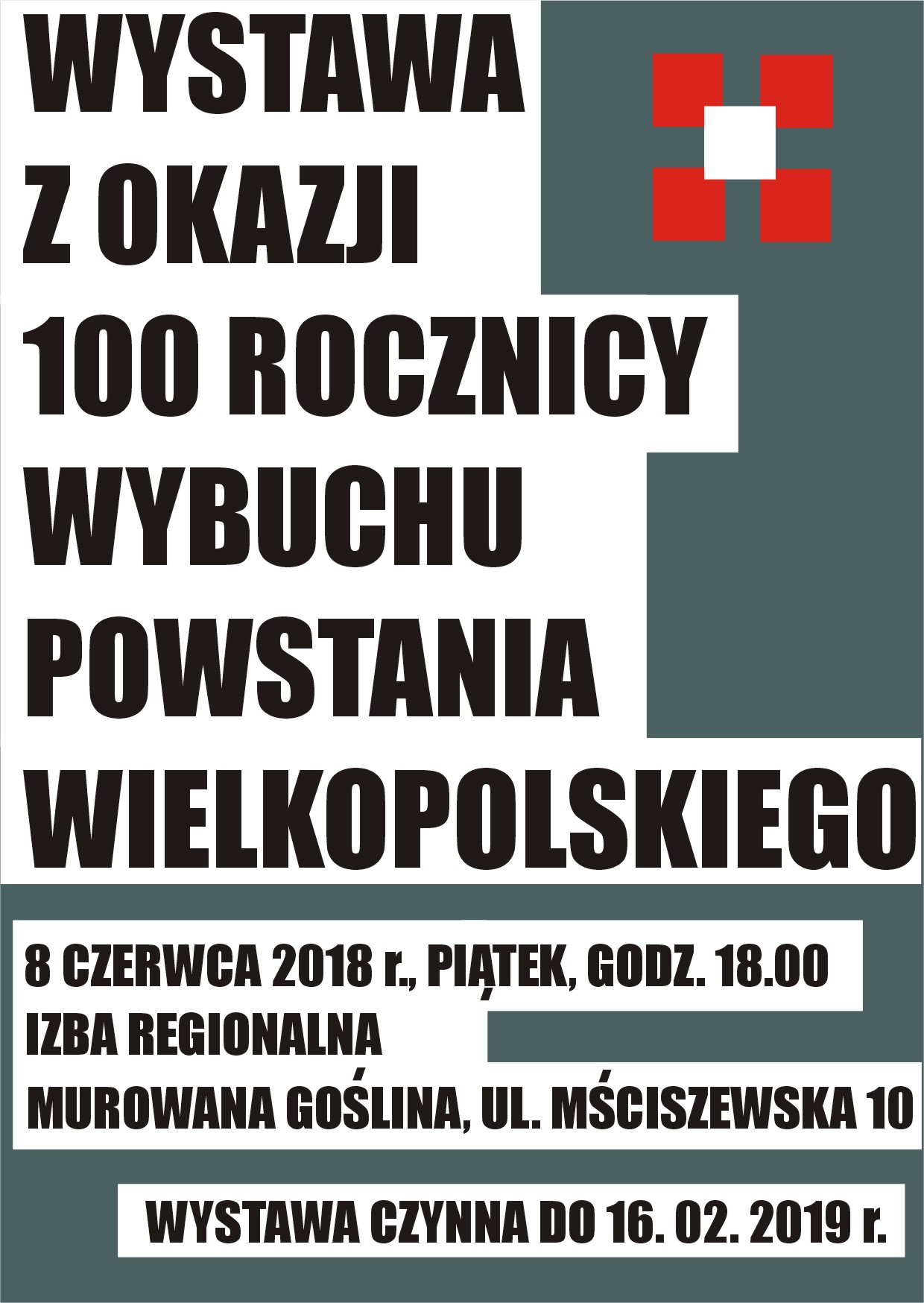 100 rocznica wybuchu Powstania Wielkopolskiego - Wystawa