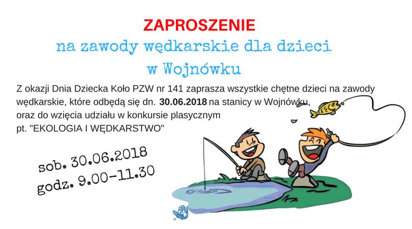 Zawody wędkarskie dla dzieci 