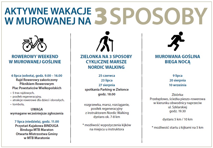 Marsz Nordic Walking - Aktywne Lato w Murowanej Goślinie