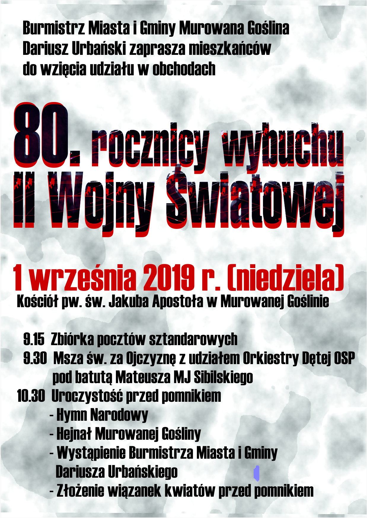 80 rocznica Wybuchu II Wojny Światowej