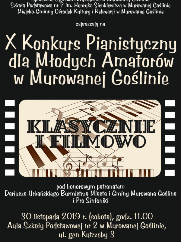 X Konkurs Pianistyczny dla Młodych Amatorów