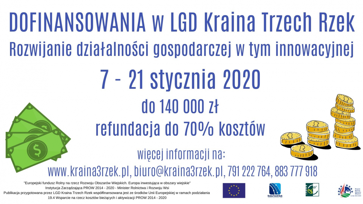 Nowości w LGD Kraina Trzech Rzek