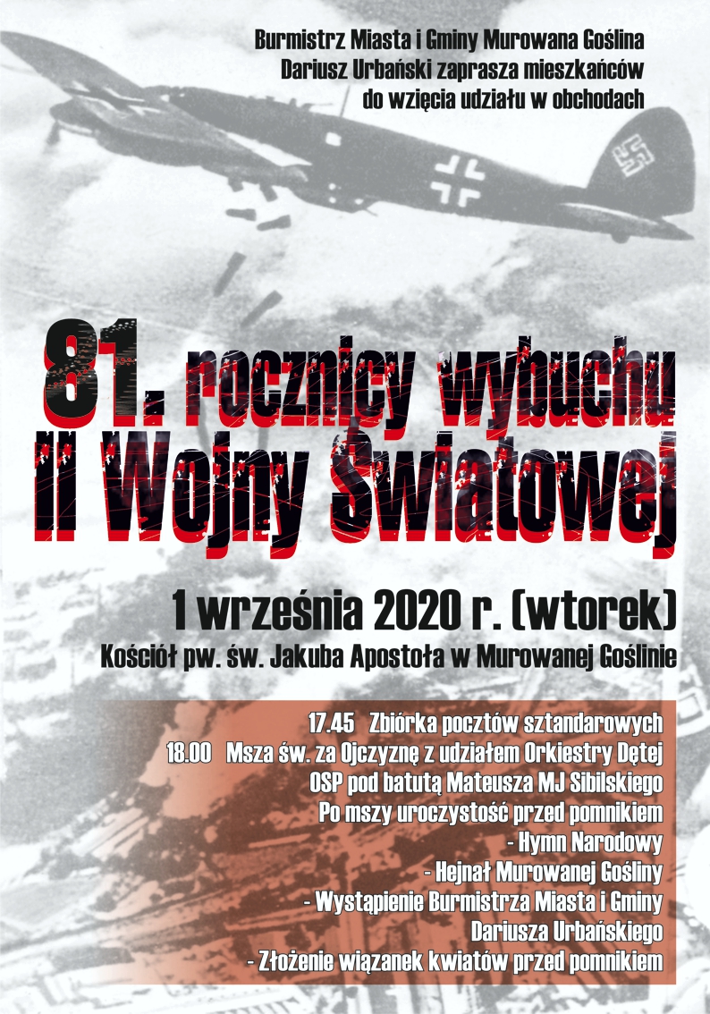 81. rocznica wybuchu II Wojny Światowej