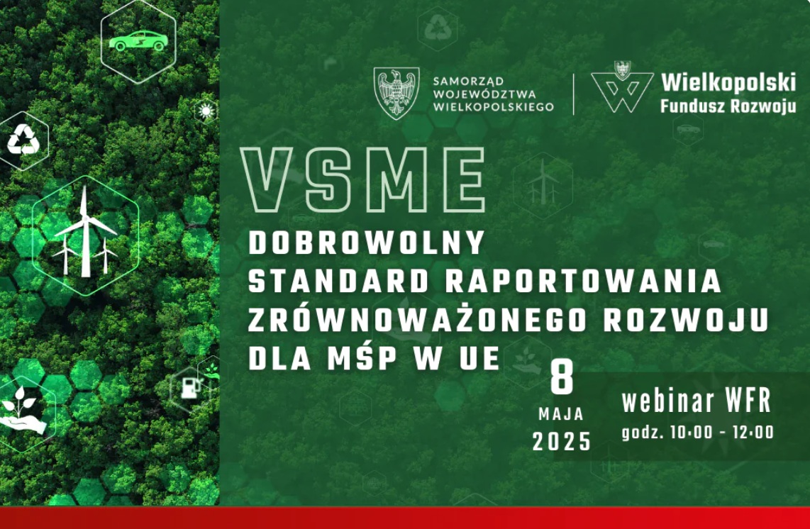 [obraz] Webinarium | VSME – Dobrowolny Standard Raportowania Zrównoważonego Rozwoju dla MŚP w UE