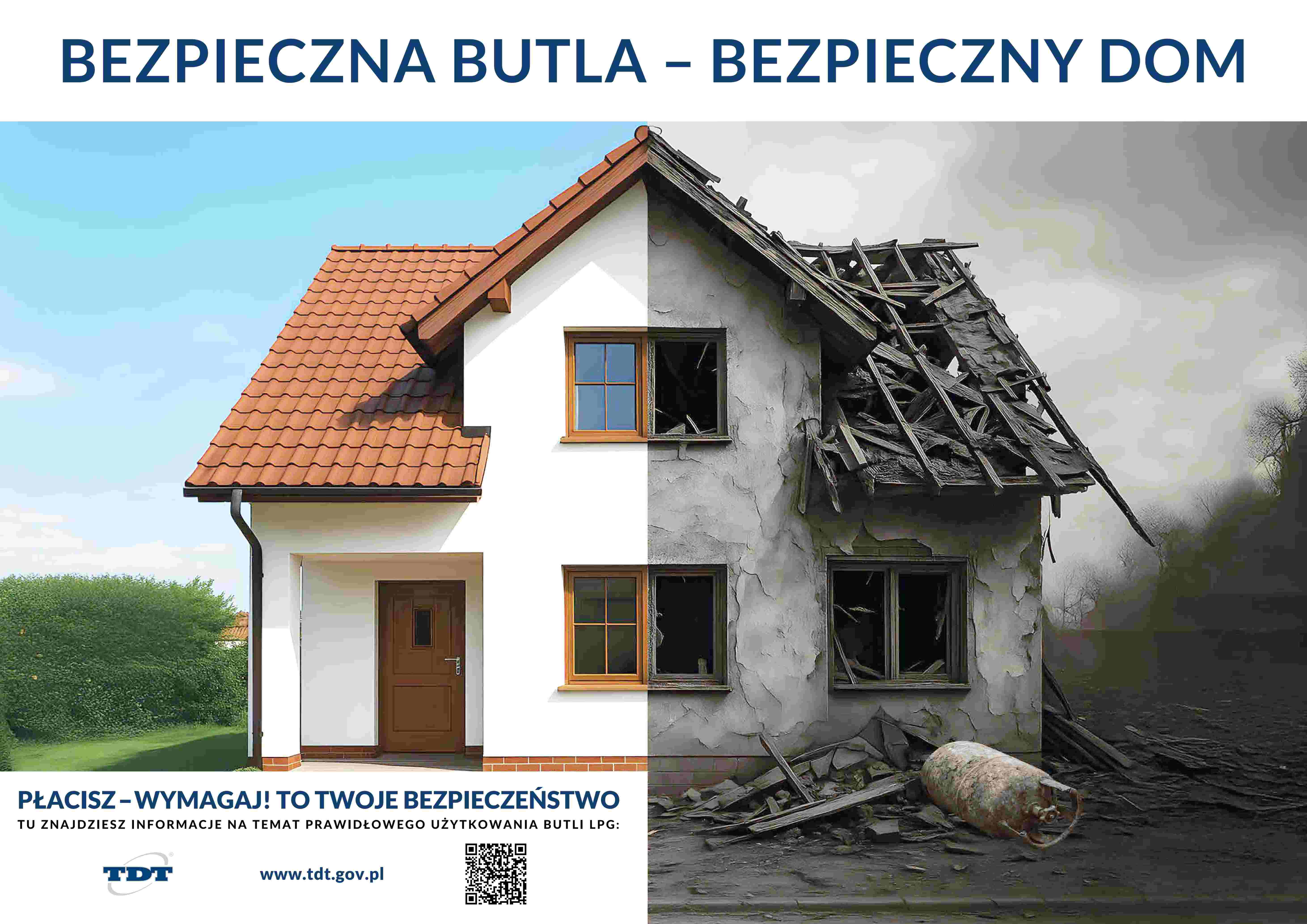 [obraz] dom do połowy spalony