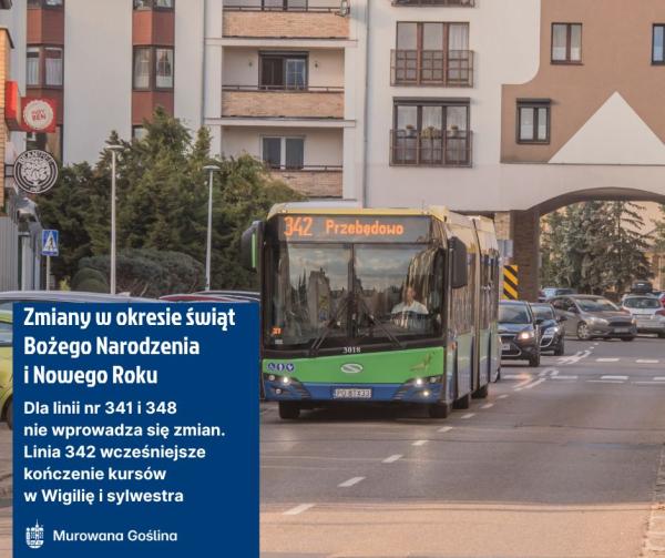 [obraz] Komunikat dot. świątecznego rozkładu jazdy dla autobusów ZTM