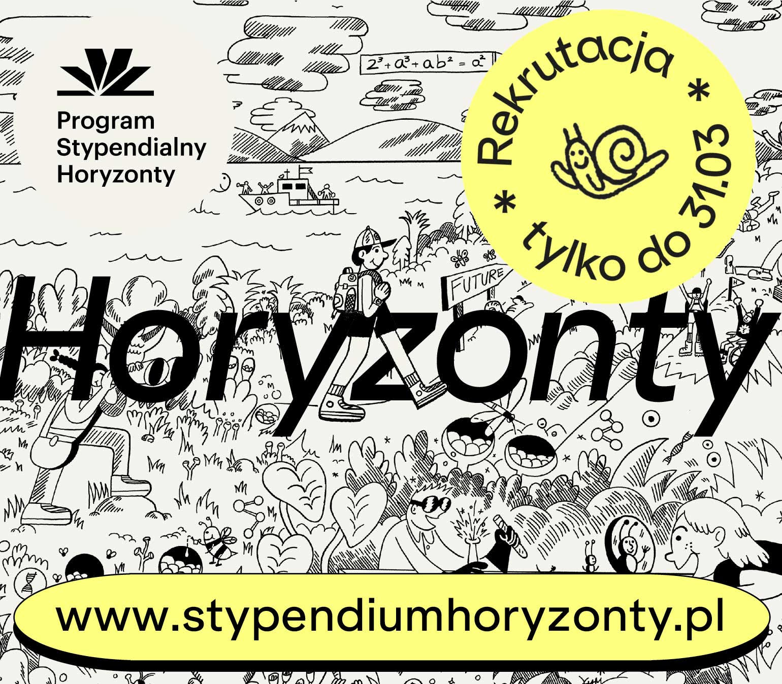 [obraz] naszkicowany mix aktywności młodych ludzi