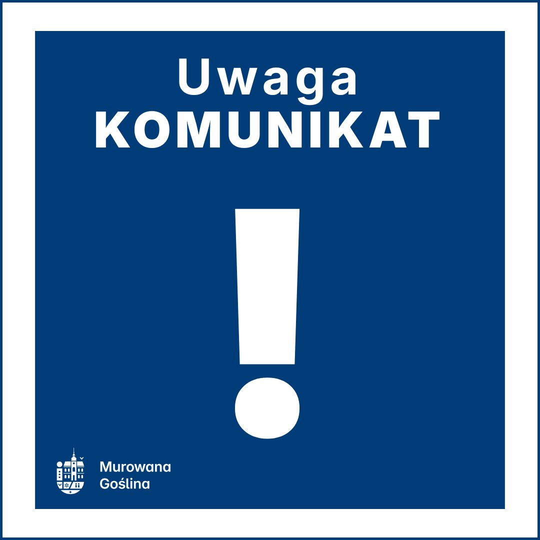 [obraz] grafika z wykrzyknikiem i treścią Uwaga Komunikat